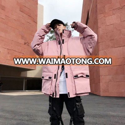 Thickening tooling Korean version of the trend winter jacket male