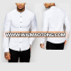 new design for man skim white shirts for man wholesale long sleeves print shirts for man